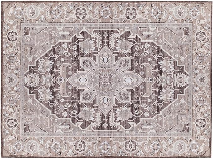 Lovewag Cat Litter Mat 2 Pack - Large 36x48 Machine Washable Easy Clean Non-Slip Waterproof Trapping Mats for Cats - Caramel Brown