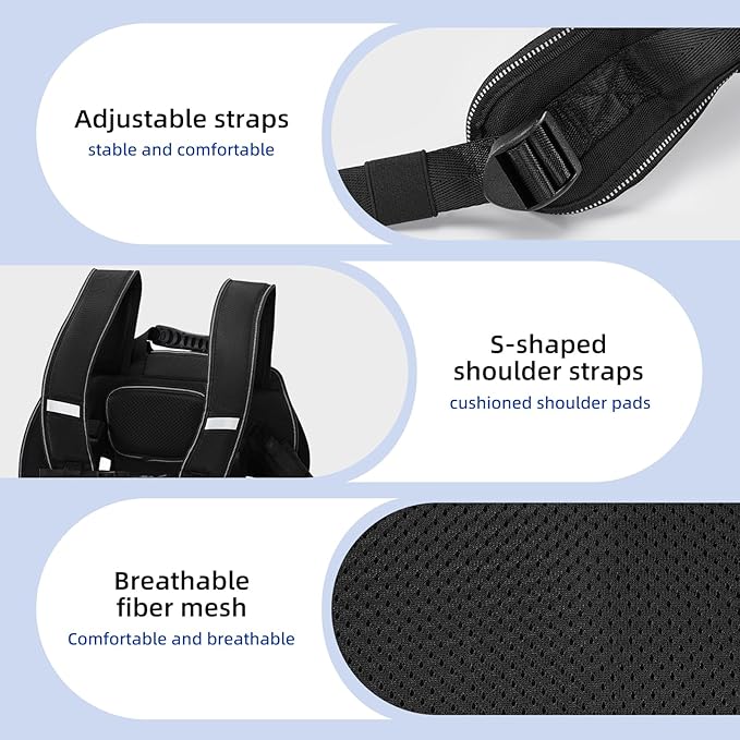 Dog Backpack Carrier for Dogs,Dog Lift Harness,Adjustable Padded Breathable Straps for Dogs, Disabled, Joint Injuries, Arthritis,XXL