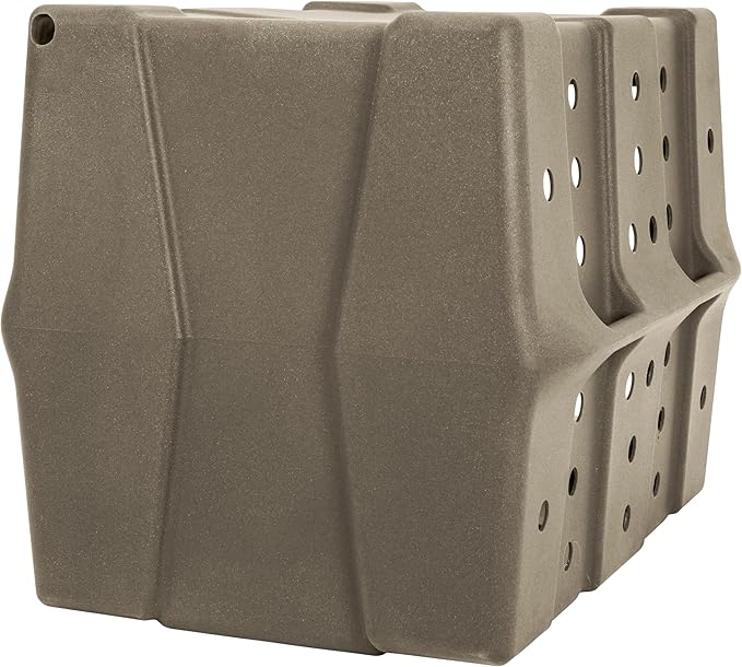 Dakota 283 Canine Rough and Tough Economy Dog Crate w/Removable Two-Way Door - Heavy Duty Outdoor Kennel for Large Breed Dogs (Coyote Granite, Large)