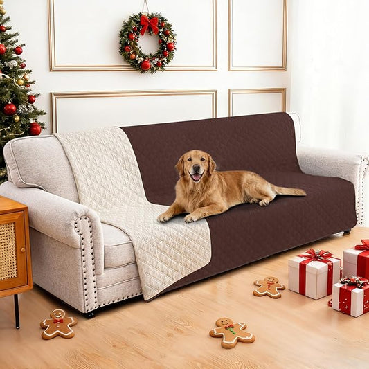 Waterproof Couch Covers for Pets, Waterproof Dog Bed Cover, Anti-Slip Soft Dog Blankets, Couch Cover for Dogs Washable, Pet Blanket for Puppy Large Dogs Cat (68x82 Inch, Coffee)
