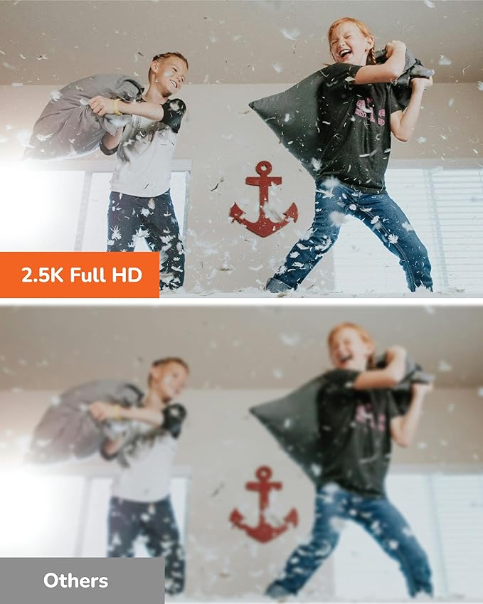 Sensforge 2.5K Indoor Pan-Tilt Dome Security Camera (2-Pack), AI Human & Pet Detection, 360° Coverage, Two-Way Audio, Dual-Band Wi-Fi (2.4G/5G), 64GB SD Card Included, No Monthly Fees