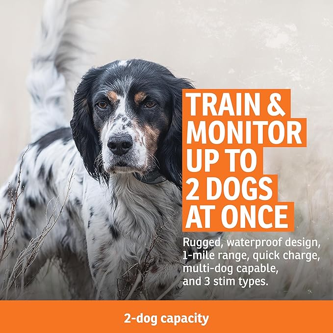 SportDOG FieldSentinel 825 Remote Trainer with Bodyguard Health Alerts - Monitor Heart Rate & Exertion - Half-Mile Range Trainer - Static, Tone, & Vibration Modes