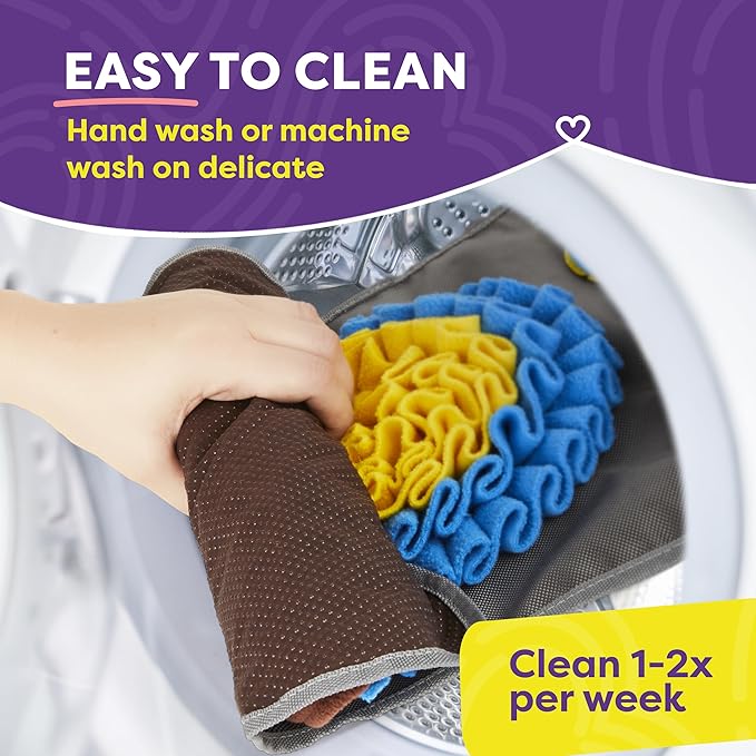 Hertzko Snuffle Mat for Dogs & Cats – Includes Lick Mat & Spatula – Dog Snuffle Toy, Puppy Enrichment Mat, Slow Feeder, Treat Dispenser, Boredom Relief, Pet Anxiety Aid