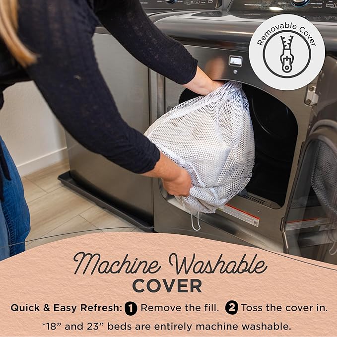 Best Friends by Sheri The Original Calming Donut Dog Bed – Washable Plush Pet Bed for Large Breeds up to 100 lbs, Lux Faux Fur, Dark Brown, Large (36" x 36")