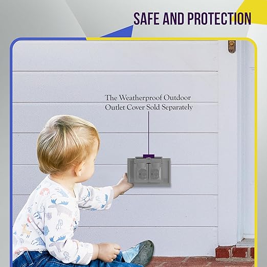 ENERLITES Duplex Receptacle, Tamper-Weather-Resistant, Residential/Commercial Grade Outdoor Outlet, Self-Grounding, 2-Pole, 3-Wire, 5-20R, 20A 125V, UL Listed, 62040-TWR-GY, Gray