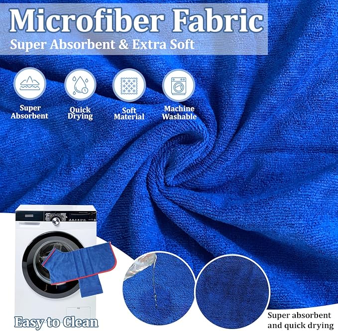 Dog Drying Coat - Fast Drying Dog Bathrobe Towel,Super Absorbent Pet Bath Robe,Microfibre Quick Dry Warm Keeping Robes with Adjustable Collar and Waist (Gray, Medium)