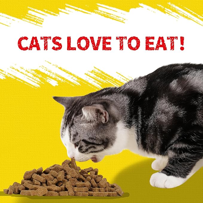 Just Try 16 OZ Chicken Cat Treats with Taurine for Indoor Cats, High Protein Low-Calorie Cat Snacks, Healthy Crunchy Treats, Grain-Free Health Biscuit and Training Treats