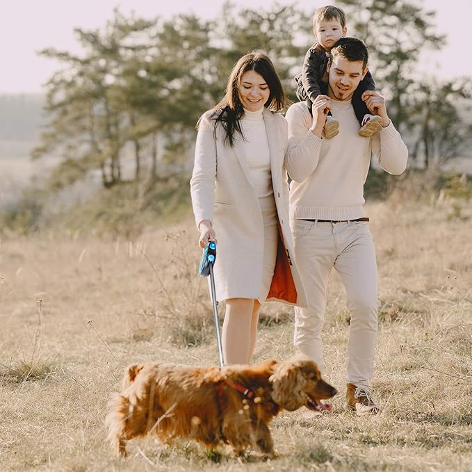 Segarty Retractable Dog Leash 26 Ft, Dog Retractable Leash for Small Medium Larger Dogs Up to 110 Lbs, 1 Button Break & Lock, 360 Tangle-Free, Heavy Duty Long Dog Lead for Training Running Walking