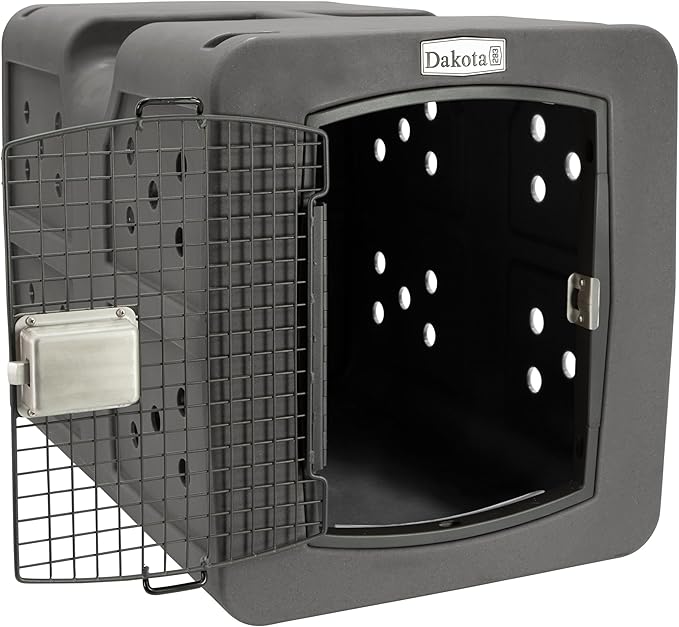 dakota283 Dakota 283 Large Kennel -Frame Door- Dark Granite