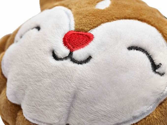 Flourish Pets 2 in 1 Large Prancer Christmas Multi-Layer Chew Toy for Active Dogs | Non-Toxic BPA Free Double Stitched Soft Fabric and Long-Lasting Dog Plush Toys (Large Prancer Tree Pack)