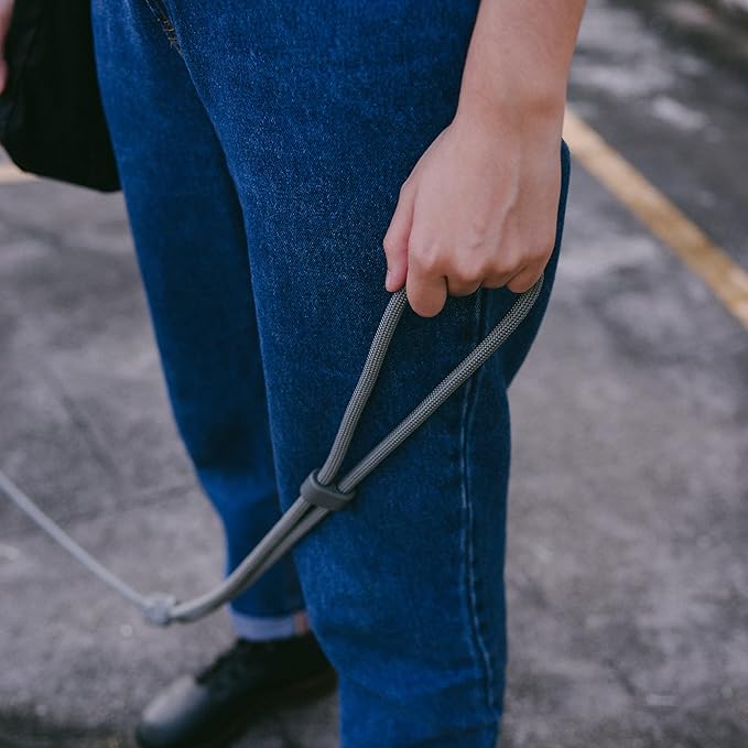 Titanium Grey 4-in-1 Hands-Free Dog Leash – Adjustable for Crossbody, Waist, Long Leash, or Tether Use – Stylish, Lightweight, and Comfortable for Everyday Walks