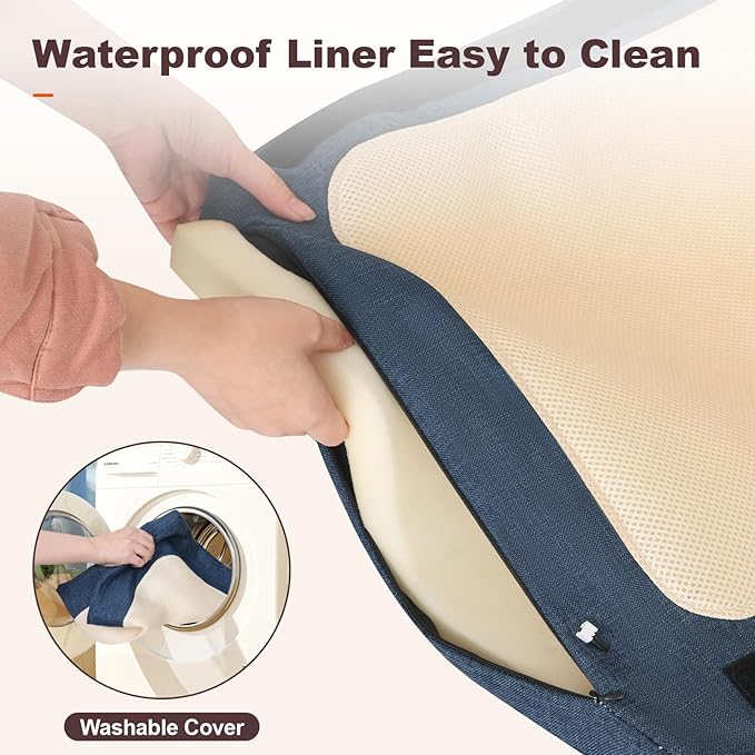 feyoopet Smart Pet Bed with Heating, Ventilation & Ambient Light - Solid Wood Frame, 3 Modes, All-Season Comfort for Cats & Dogs