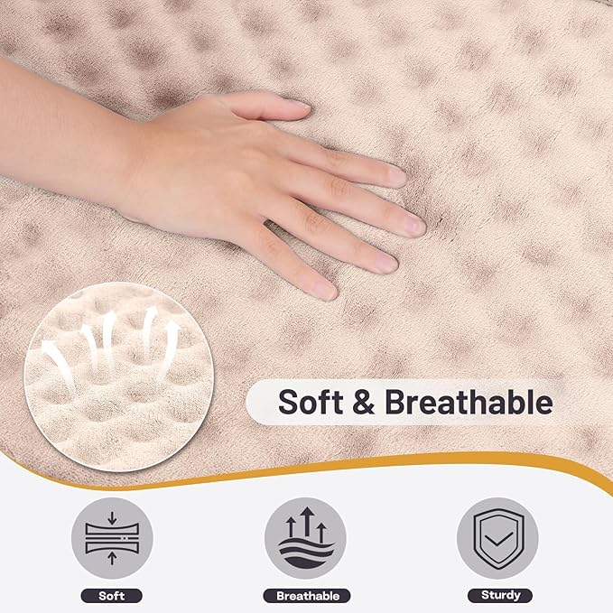 Dog Crate Pad, Soft Foam Pet Bed Mat for Small Medium Dogs, Anti Slip Floor Pet Mat Sleeping Bed, Dog Washable Pad for Crates, Kennel