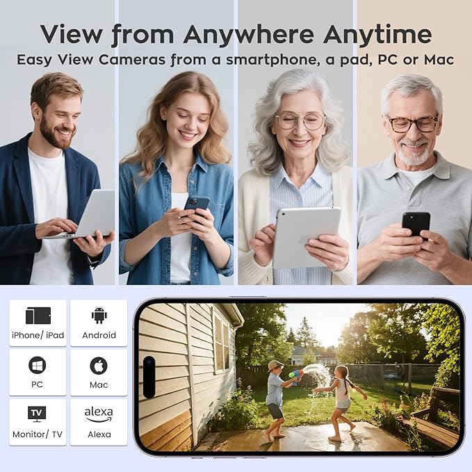 xmartO [2-Pack AI Tracking Ceiling CAM 2K HD Metal Dome PTZ Wireless Security Camera with Automatic Tracking, 2-Way Audio and Night Vision (Standalone WiFi Camera, NOT add-on CAM to NVR)