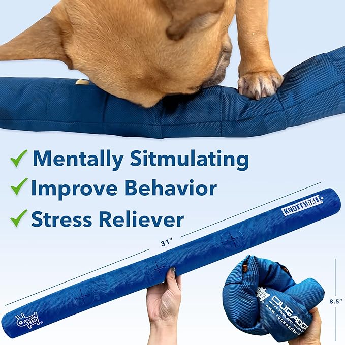 Race&Herd KnottyBall Snuffle Ball, Interactive Dog Puzzle Toy for Dogs, Stimulating Dog Toys for Boredom, Treat Puzzle Toys for Dogs Enrichment, Snuffle Treat Dispensing Smart Dog Toys, 6 Round Slot