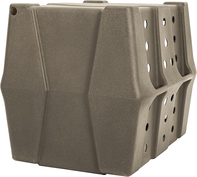 Dakota 283 Canine Rough and Tough Economy Dog Crate w/ Removable Two-Way Door - Heavy Duty Outdoor Kennel for Medium Breed Dogs (Coyote Granite, Intermediate)
