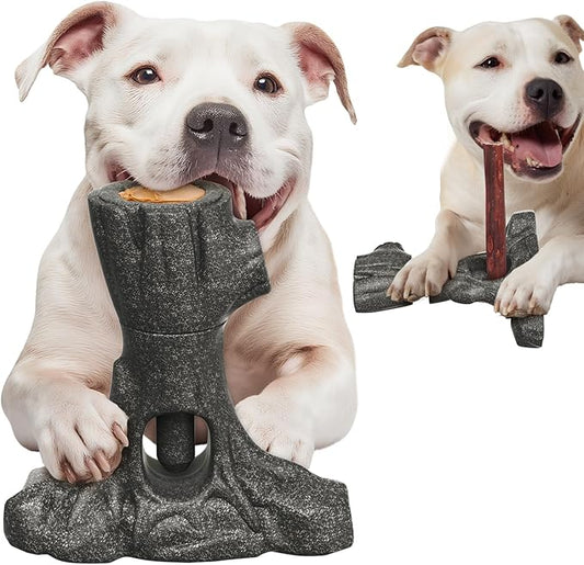 Bully Stick Holder for Dogs, Dog Frozen Toy, Though Dog Toys for Aggressive Chewer, Sturdy Dogs Chew Holder Safety Device to Prevent Choking, BPA-Free, Long-Lasting -Fits Various Bully Sticks