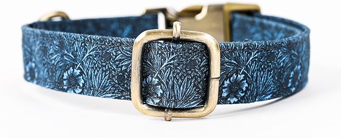 Personalized Dog Collar with Name and Phone Number Engraved,Adjustable Custom Puppy Collar,Organic Cotton Pet Collar for Small Medium Large Boy Girl Dogs