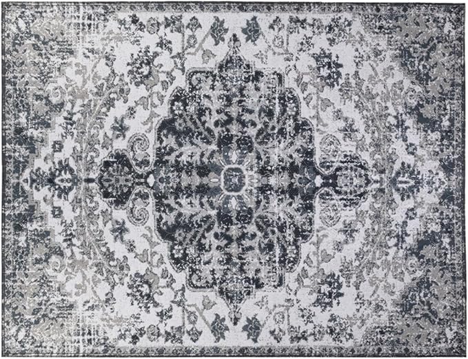 Lovewag Cat Litter Mat 2 Pack - Large 36x48 Machine Washable Easy Clean Non-Slip Waterproof Trapping Mats for Cats - Moonlit Night