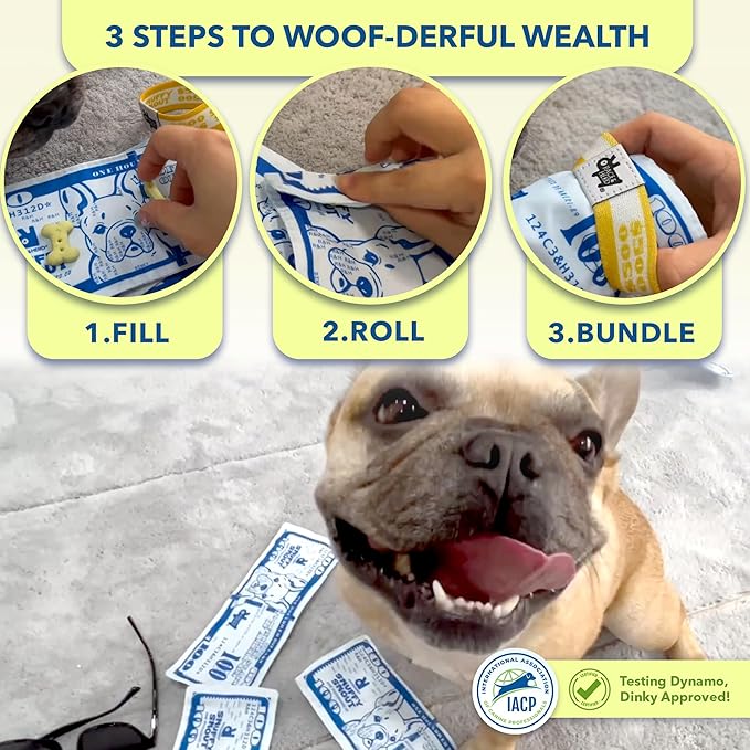 Race&Herd Dog Puzzle Toy - Snuffle Mat for Dogs Puzzle Feeder, Dog Enrichment Toys for Dogs, Interactive Pet Enrichment Toys Small Dogs, Puppy Mental Stimulation Puzzle Toy, Snuffle Money for Puppies