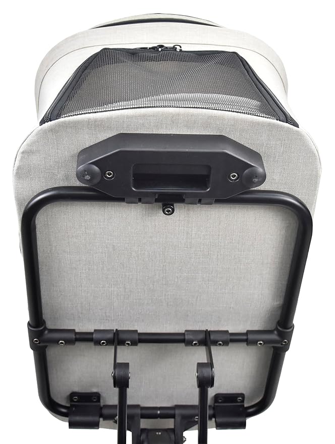 ROODO 2026 Upgraded Version 3 in 1 Dog Cat Stroller With Detachable Carrier&Car Seat Lightweight Folding Portable All Terrain Pet Travel System Puppy Kitty Doggie Bunny Stroller for 30lbs(Light Khaki)