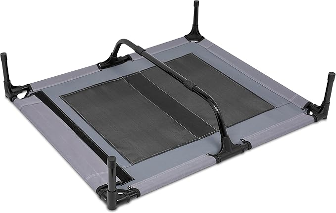 Internet's Best Dog Cot | 36 x 30 | Elevated Dog Bed | Cool Breathable Mesh | Indoor or Outdoor Use | Medium | Grey
