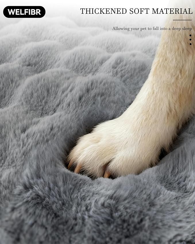 Orthopedic Dogs Bed Medium Size Dog, Comfort Pet Couch with Sides, Non-Slip Bottom, Supportive Foam Medium Dog Beds with Washable Removable Cover, Grey, 35"