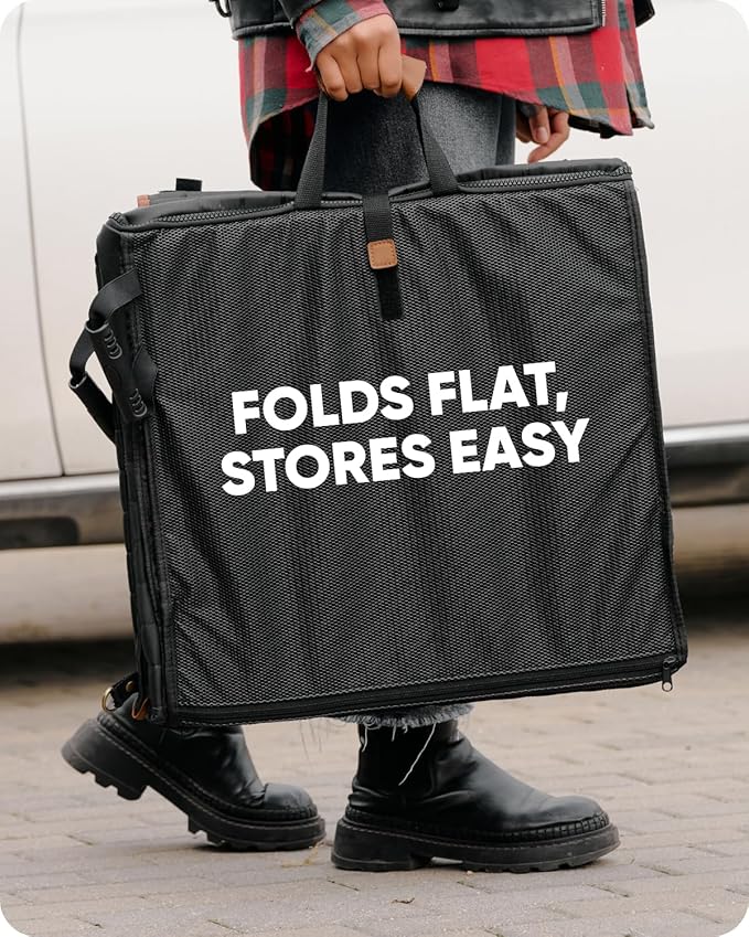 Owleys Hard Bottom Pet Seat Cover for Back Seat – Heavy Duty Waterproof Dog Hammock Bed –Travel Protector for SUVs, Sedans & Trucks – Foldable Design - 2 Pockets – Mesh Ventilation Windows