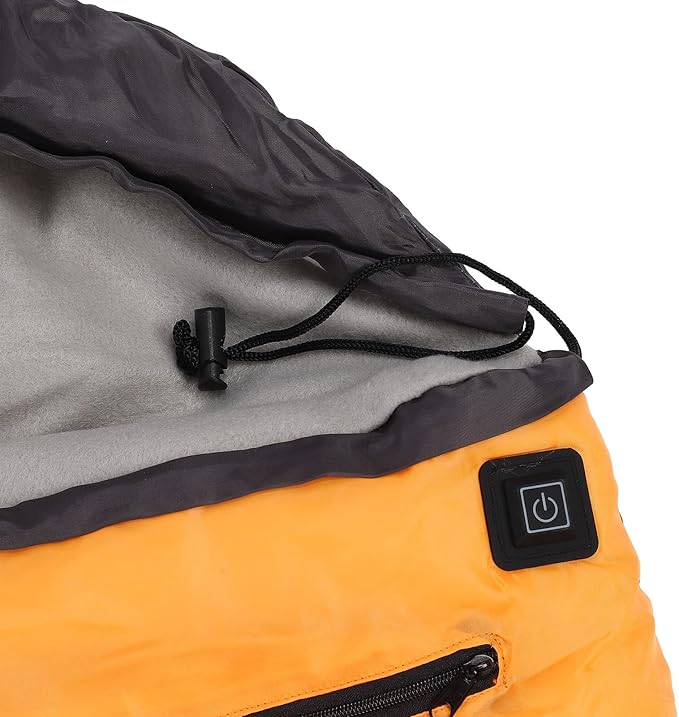 Heated Pet Sleeping Bag Electric Heating Dog Bed 3 Temperature Settings Water Proof Fleece Lining Portable Warm Pet Sleeping Bag for Camping Travel Indoor Outdoor Use