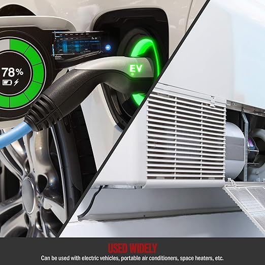 ENERLITES NEMA L6-30P Locking Plug Connector for Generator, Twist Lock Male Plug, 30 Amp, 250 Volt, 2 Pole, 3 Wire Grounding, Industrial Grade Heavy Duty, UL Listed, 66461-BK, Black, 2 Pack