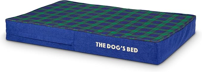 The Dog’s Bed Orthopedic Memory Foam Dog Bed, Medium Black Watch Tartan, Pain Relief Arthritis, Hip & Elbow Dysplasia, Post Surgery, Lameness Supportive, Waterproof Washable Cover, Veterinary Approved