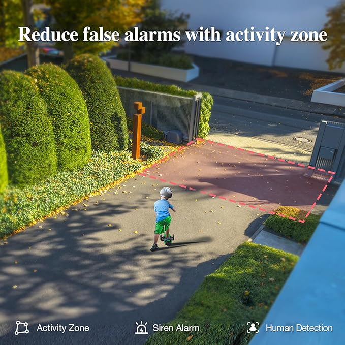 Sense-U Battery Baby Monitor Smart Security Camera, Indoor/Outdoor Use, AI Breathing Detection, 1080p Video Monitor, Weatherproof Wireless Camera, 2-Way Audio, No Monthly Fee