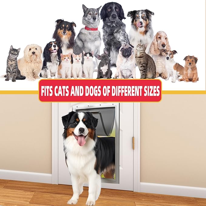 2PACK Medium Dog Door Replacement Flap with Screws, Doggie Door Replacement Flaps Compatible with PetSafe Freedom Doggie Doors PAC11-11038, 8 1/8" X 12 7/8", Weather Resistant and Easy to Install