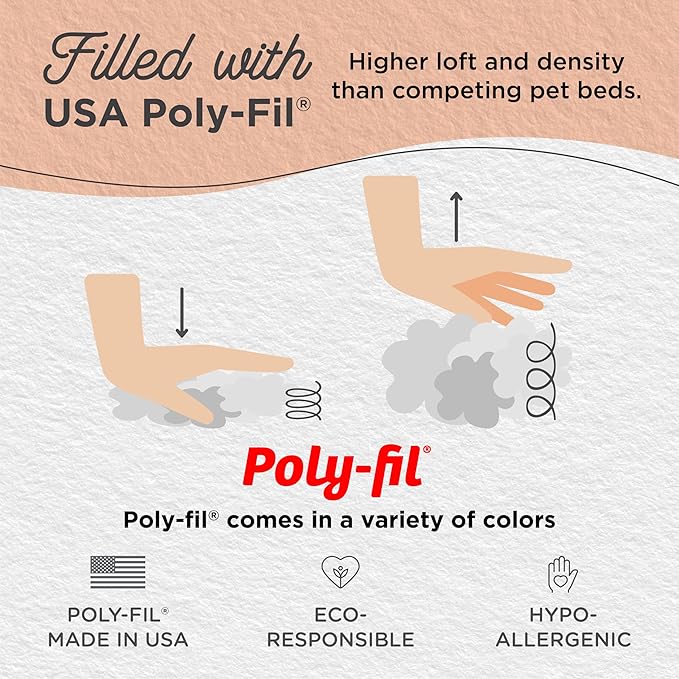 Best Friends by Sheri The Original Calming Donut Dog Bed – Washable Plush Pet Bed for Medium Breeds up to 45 lbs, Shag Faux Fur, Taupe, Medium (30" x 30")