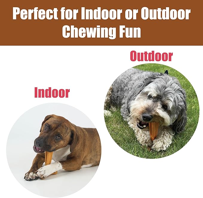 SPOT Bam-Bones Plus T Bone - Bamboo Fiber & Nylon, Durable Long Lasting Dog Chew for Aggressive Chewers – Toy for Dogs & Puppies Under 60lbs, Non-Splintering, 6in, Allergen Free Peanut Butter Flavor