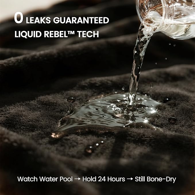 gogobunny Waterproof Bed Blanket, Reversible Sherpa Fleece Throw Blanket for Dog Puppy Cat, Furniture Cover Protects Bed Couch Sofa from Liquid Pee and Pet Fur (Dark Brown, 50x60 inches)