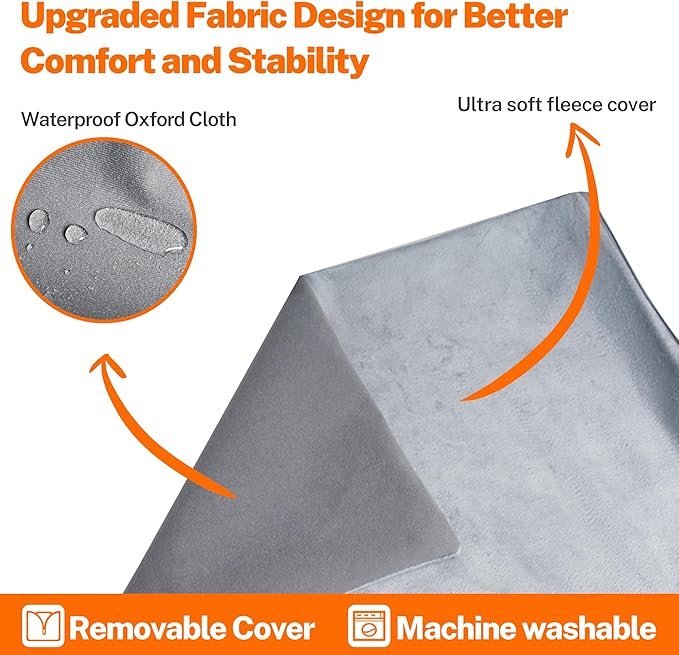 Toozey Outdoor Pet Heating Pad 28x16in, Extremely Waterproof Heated Bed for Dogs and Cats, Thermostatic Control, Chew-Resistant Cord, Soft Electric Blanket with Overheat Protection