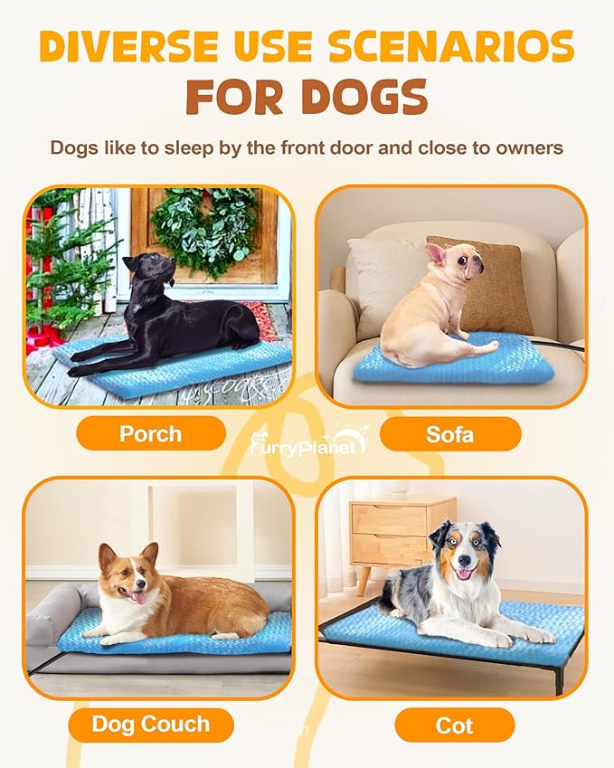 Upgrade Dog Heating Pad with 2 Covers&840D Storage Bag,Adjustable Temperature Electric Pet Heating Pad with Timer,Waterproof Large Heated Bed Mat with Chew-Proof Cord,L