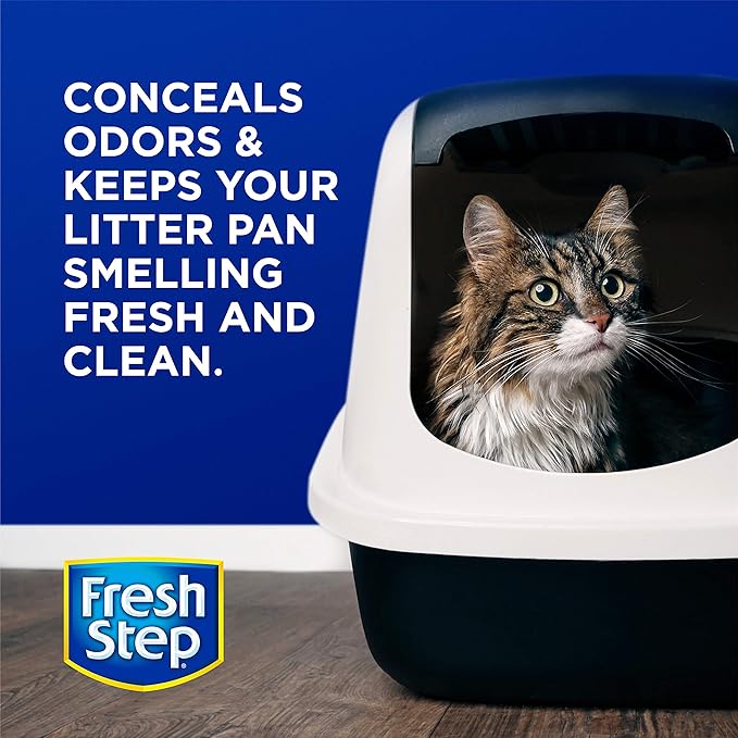 Fresh Step Cat Litter Crystals in Fresh Scent - Cat Litter Box Deodorizer - Combats Odors and Neutralizes Smells to Keep Your Home Clean, 15 Ounce