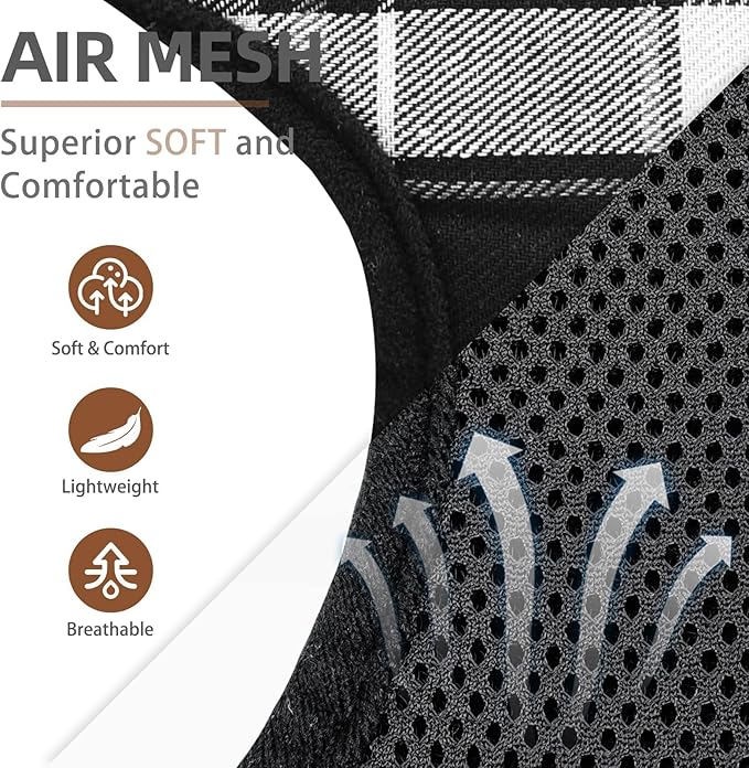 PUPTECK Soft Mesh Dog Harness and Leash Set Pet Puppy Cat Comfort Padded Vest No Pull Harnesses, Black, XL