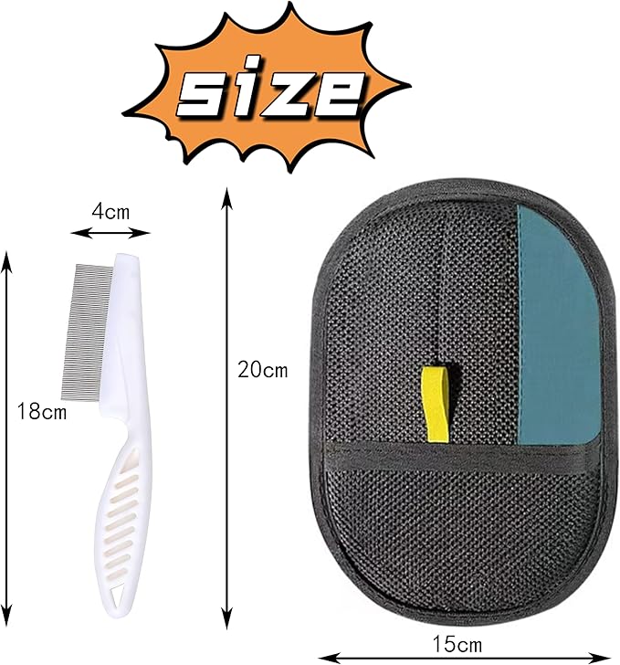 Pet Hair Removal Glove, Reusable Washable Deshedding Grooming Glove for Dogs & Cats, Electrostatic Lint Free Fur Remover Mitt for Furniture, Car Seats, Couch, Carpet, Bedding