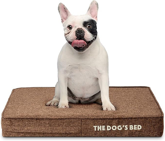 The Dog’s Bed Orthopedic Dog Bed Brown Linen Small, Veterinary Approved
