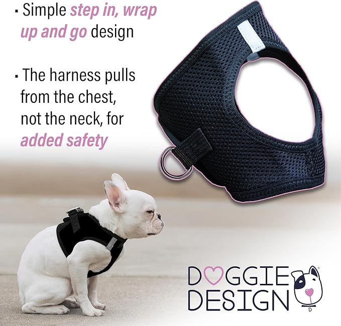 Choke Free Reflective Step in Ultra Harness - Black American River (XS)