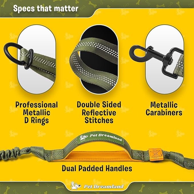 Exquisite Hands-Free Leash for Medium Dogs: Ultimate Comfort & Freedom for Running, Walking, Hiking. Premium Quality, Durable & Versatile Waist Dog Leash Belt. Your Dog Will Love It