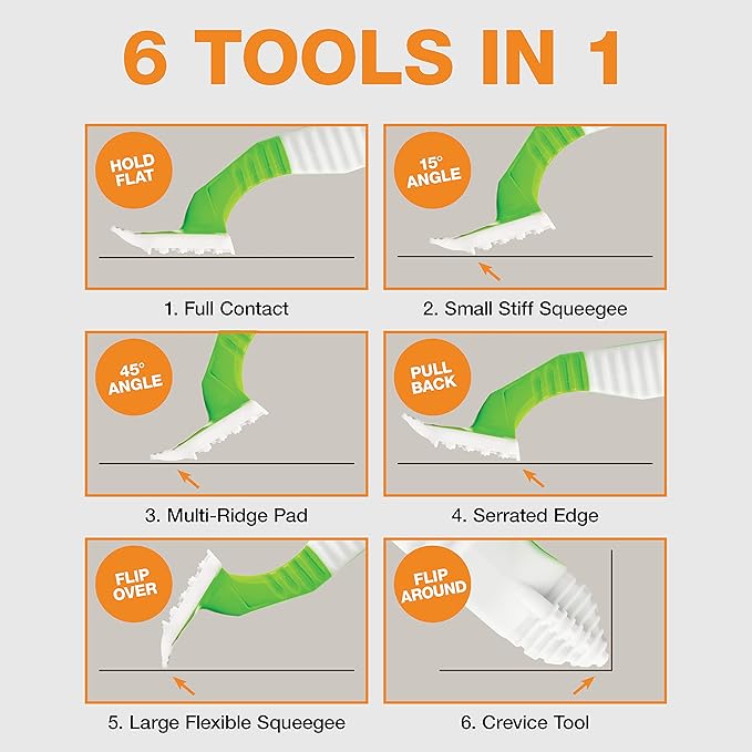 FurDozer Pet Hair Remover & Auto Detailing Tools - Cat & Dog Hair Remover for Carpets, Car Interiors, Couches, Bedding, & Pet Furniture (Green, (2 Pack) - X6)