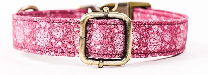 Personalized Dog Collar with Name and Phone Number Engraved,Adjustable Custom Puppy Collar,Organic Cotton Pet Collar for Small Medium Large Boy Girl Dogs