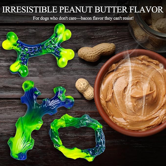 9-Pack Durable Dog Toys for Large Dogs: Durable Chew Toys for Large Breed, Indestructible Dog Toy for Aggressive Chewers, Dog, A for Furry Friends