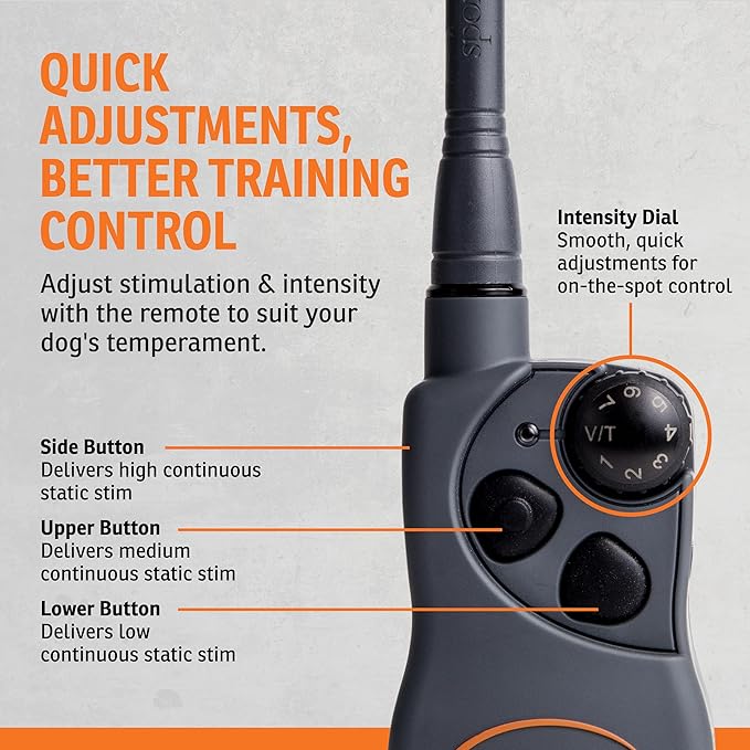 SportDOG SportHunter 825X - Remote Training Collar - Half-Mile Range Trainer - Waterproof Dog E-Collar - Quick-Charge Battery - Static, Vibration, & Tone Modes