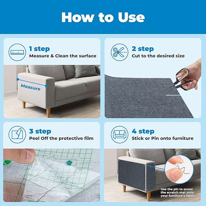 Best Pet Supplies Catify Cat Scratcher, Fun Interactive Scratchers, Posts, Poles, Claw Safe, Furniture Saver Indoor Play Support Natural Cat Behaviors Heavy Duty - Gray (39.4 x 15.8)