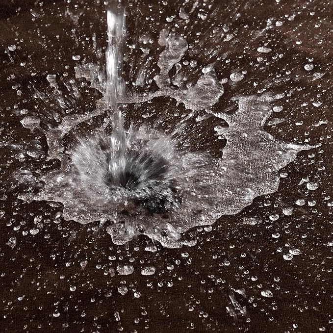 Waterproof Blanket for Bed Couch Sofa, Soft Liquid Pee Proof Pet Blanket for Dog Puppy Cat, Reversible Sherpa Fleece Furniture Protector (Brown, 30x40 inches)